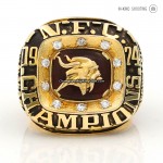 1974 Minnesota Vikings NFC Championship Ring (Silver/Premium)